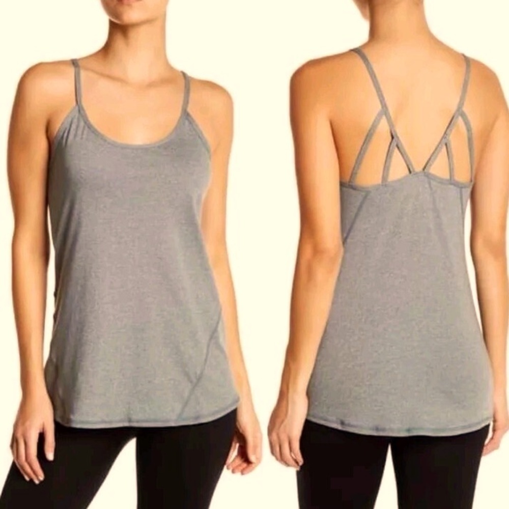 Z By Zella. Win It Strappy Tank. Green Balsam. Size XS